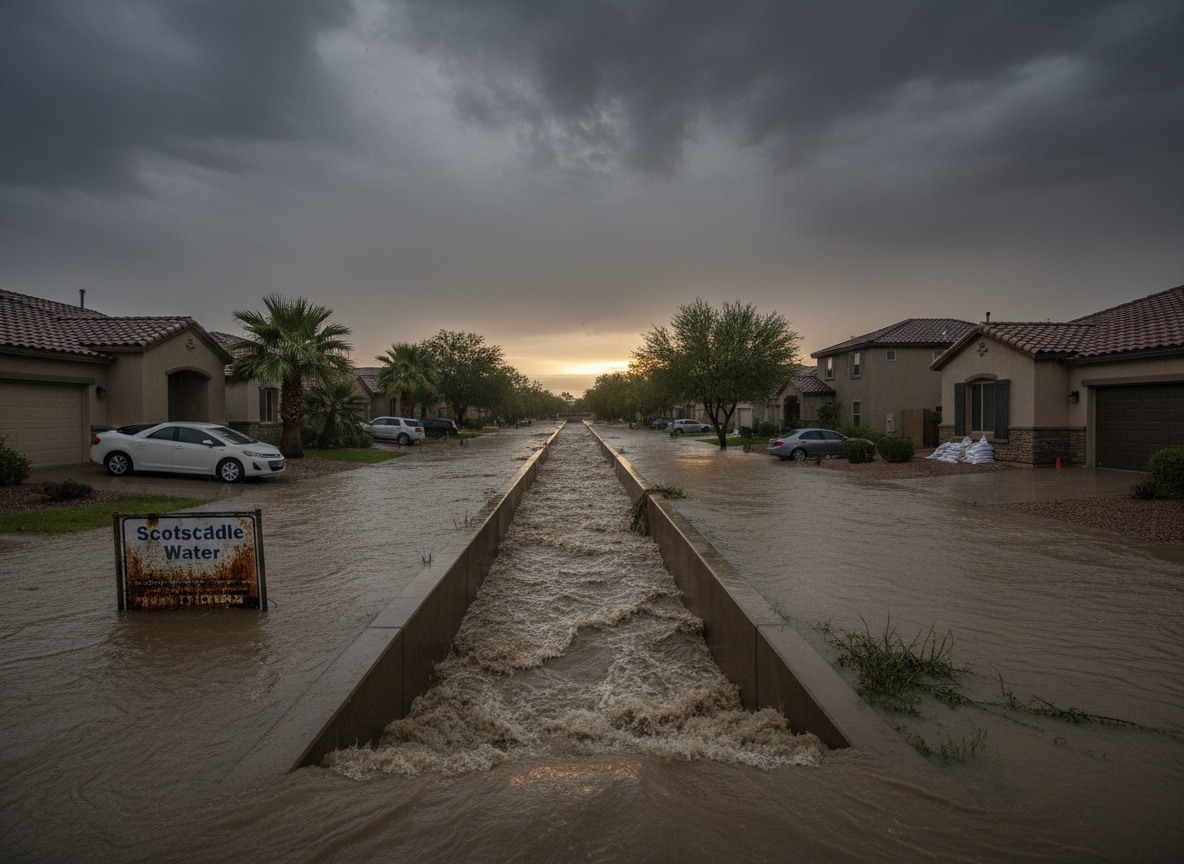 Flood Risks Near Scottsdale Drainage Areas