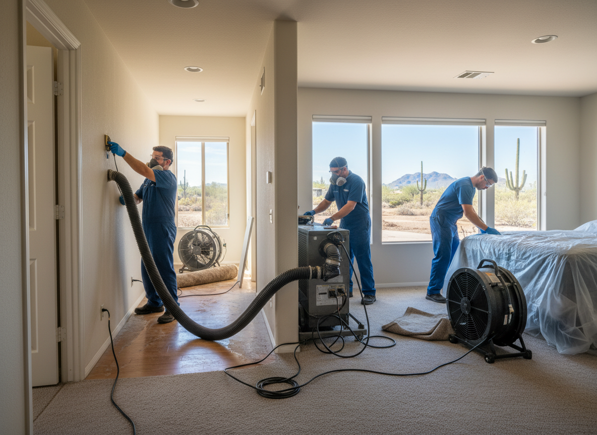 Structural Drying & Dehumidification in Scottsdale